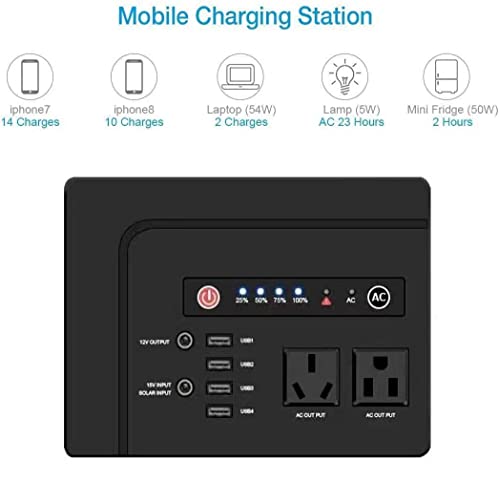 Central Elétrica Portátil, Gerador Solar De 146 Wh/39600 MAh Com Tomada De 200 W AC Para Viagem De R