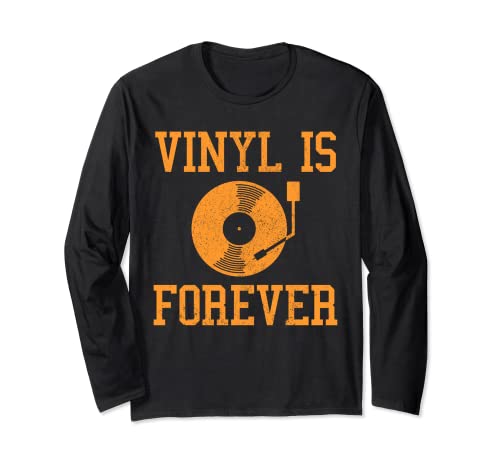 Vinyl Is Forever - Regalo de música retro vintage Manga Larga