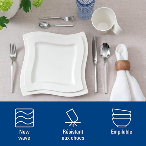 Assiette à dessert Villeroy & Boch blanche 24 cm anti rayures table - 4