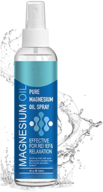 Magnesium Oil Spray (118ml), 100% Pure Magnesium Chloride for Sleep Support and Muscle Relaxation – Soothes Sore Muscles with Less Itch & Sting Than Traditional Magnesium Oil