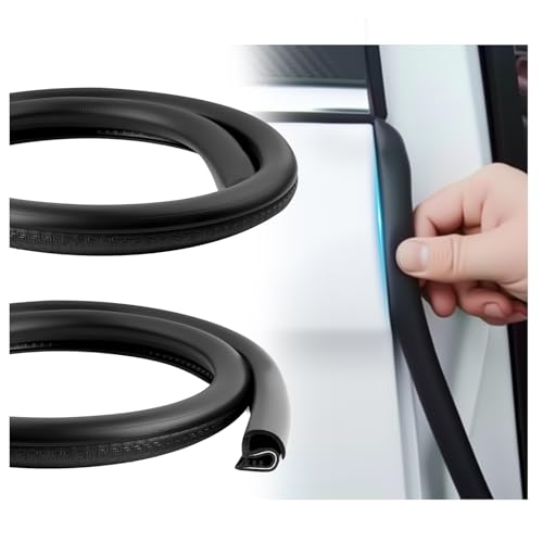 2PCS 2.62FT B Pillar Sealing Strip,Upgraded Rubber Car Door Seal Strip B Pillar with U-Shaped Fixing Steel Strips,Dust-Proof & Noise-Reducing Car Door Weather Stripping