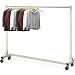 SimpleHouseware Industrial Grade Z-Base Garment Rack, 400lb Load with 62" extra long bar