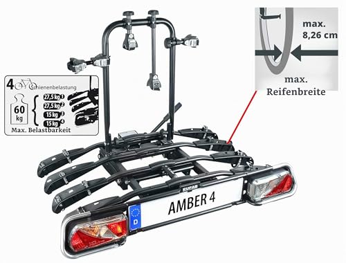 EUFAB 11556 Fahrradträger für die Anhängerkupplung