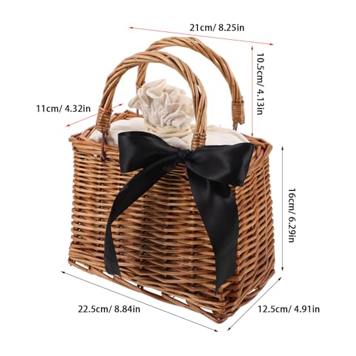 Bolso de ratán para verano y bodas VILLCASE rectangular 3