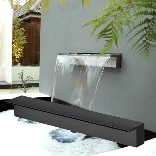 Stainless Steel Waterfall Spillway Kit for Ponds & Fountains –