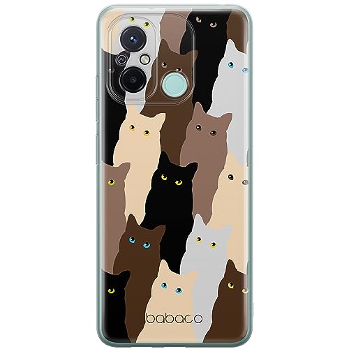 Funda Xiaomi Redmi 12C antiarañazos de TPU elástico BABACO con diseño de gatos