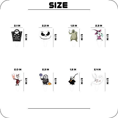 Party Decor For Nightmare Cake Topper Cupcake Toppers Set Girl Theme Birthday Supplies Favors Topper Decorations #TOP4