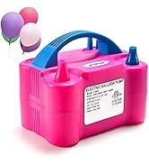 Electric Air Balloon Pump, AGPtEK Portable Dual Nozzle Inflator/Blower for Party Decoration