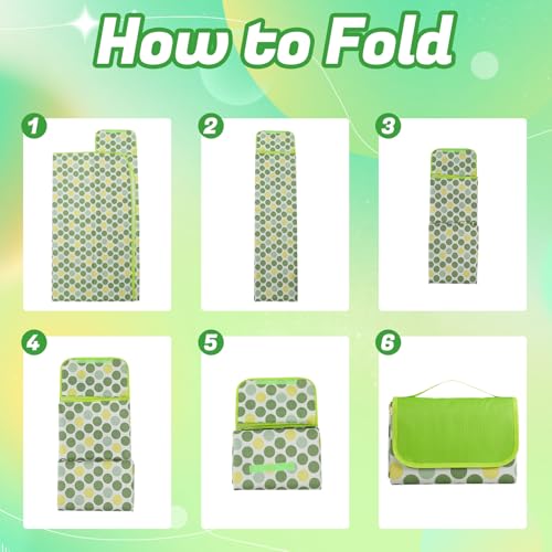 Meng Jiaran Picnic Blanket Waterproof 200 X 200cm Large Beach Blanket Foldable Picnic Mat With Carry Handle Outdoor Carpet For Beach Park Camping Hiking Family Playground