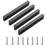 ✅ 【Tamaño】 Longitud total: 148 mm; distancia del agujero: 128mm; ancho: 12 mm; altura: 20 mm. Tornillos de 8 * 22 mm, adecuados para puertas de 18 mm de grosor (pueden tener un error de 1-2 mm). Mida el grosor de la puerta del armario / cuerpo del armario antes de comprar.