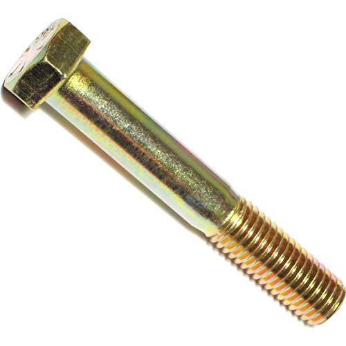 Paulin 7/8"-9 x 8" Hex Head Cap Bolts Grade 8 UNC Zinc-Yello