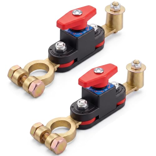 Top Post Battery Disconnect Kill Switch for RV Pickup Boat Car ATV 12V 24V