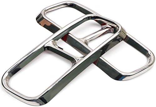 ITrims for Audi Q7 (4M) 2016-2018 Accessories Exterior Rear Exhaust Muffler Tip End Pipe Decorative Cover Trim 2PCS