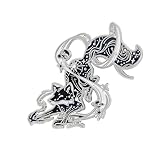 Elegante spilla con volpi stellate Realizzato con kirsite prima qualità, questo accessorio leggero da 15 g combina un design sofisticato volpi con accenti stelle scintillanti per un fascino e durata senza