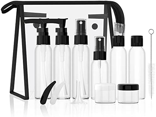 Morfone Travel Bottles Kits -TSA Approved Travelling Size Containers for Toiletries Leak Proof Refillable Liquid Travel Essentials with Toiletry Bag for Cosmetic Shampoo Conditioner Lotion