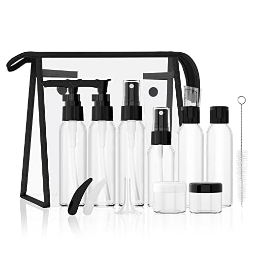 Morfone Travel Bottles Kits -TSA Approved Travelling Size Containers for Toiletries Leak Proof Refillable Liquid Travel Essentials with Toiletry Bag for Cosmetic Shampoo Conditioner Lotion