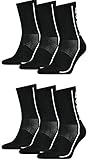 HEAD Performance Unisex Herren Damen Sportsocken 6P (Black, 43-46)
