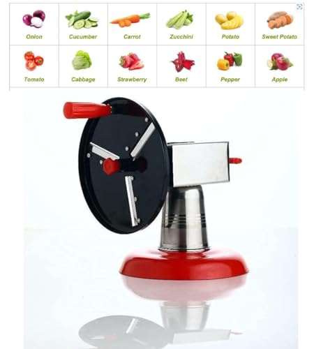 Image of Stainless Steel Potato Chips Slicer Cutter Manual Wafer Maker Machine for Home, Vegetable Fruit Slicing, Ergonomic Handle, Hand Operated Aloo Chips Maker, Kitchen Wafer Cutting Device