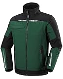 33.000ft Chaqueta de moto para hombre, estilo vintage, chaqueta softshell para motociclista, impermeable, resistente al viento, verde, L