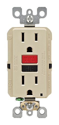 LevitonR71-GFNT1-0RI 15 Amp Ivory SmartlockPro Self-Test GFCI