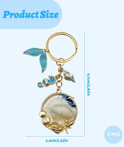 Image of 6 PCS Aesthetic Keychain, Cute Butterfly Bag Charms for Girls, Alloy Metal Key Chain Set with Six Pieces