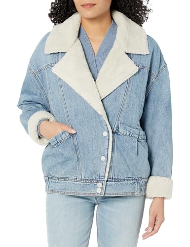 [BLANKNYC] Womens Women's Denim Sherpa Jacket