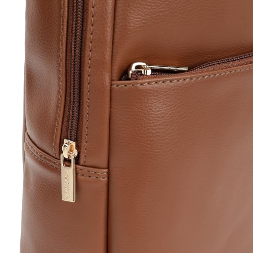 Image of Fastrack Textured Backpack | Textured Faux-Leather | Women'S Laptop Backpack | Stylish Everyday Essential