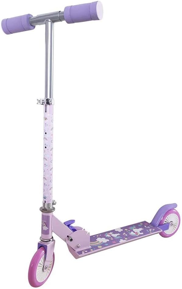 ODS 56378 Adjustable Folding Scooter 80 cm Unicorn Mania Pink Lilac White