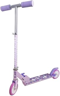 ODS- Patinete 80 cm Ajustable y Plegable Unicornio Mania, Color Rosa, Lila, Blanco, 56378