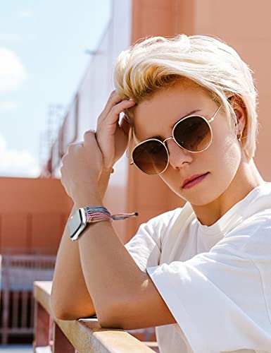 Jr.dm Boho Watch Band, Compatible With Apple Watch Band 8/Se/7/6/5/4/3/2/1 38Mm 40Mm 42Mm For Girls Women 40Mm-Women-Band Christmas Gift, Handmade Bracelets Hippie String Art (Tender) #TOP1