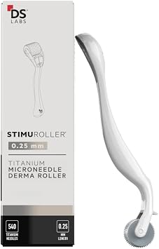 DS Labs for Men & Women StimuROLLER Scalp Roller 0.25 mm - Cosmetic Micro Needle Roller for Scalp Care Routine, Stainless Steel Precision Roller for At Home Beauty Use