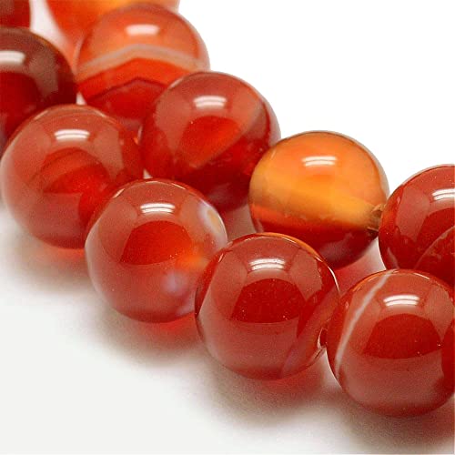 Natural Gemstone Stripes Lace Agate Beads, 8 mm 6 mm 4 mm, Polished and Matt