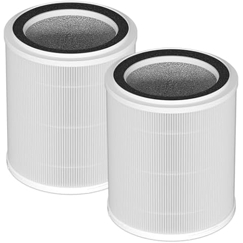 Allisfresh OSAP5FIL True HEPA Filters Replacement Compatible with OdorStop OSAP4 OSAP5 OSAP5FIL Air Cleaner Purifiers, Multi-Stage Filtration with Activated carbon Air Clean Dust VOCs Odor, 2 Pack Cover