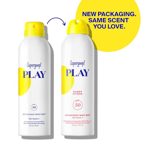 Supergoop! PLAY Antioxidant Body Mist w/Vitamin C - 6 fl oz - SPF 50 PA++++ Broad Spectrum Sunscreen - Body Spray - Great for Active Days - Thumbnail 2