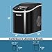 COSTWAY Countertop Ice Maker, 26LBS/24H Portable and Compact Ice Maker Machine, Ice Cubes Ready in 6 Mins, Electric High Efficiency Small Ice Maker with Ice Scoop for Home Kitchen Office, Black