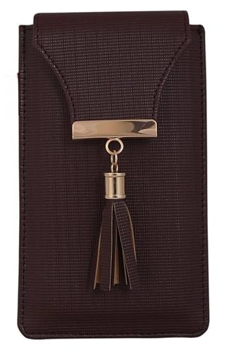 Image of Tickles Pouch Case for All Cellular Phones 6 Inches and Below(Cloth /Brown) Size: 6.5 Inches