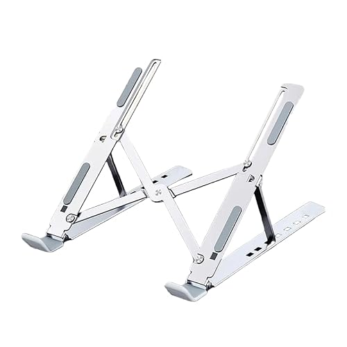 Foldable Laptop Stand, Laptop Stand for Desk, Computer Riser for Desk, Ventilated Foldable Lapdesk Notebook for 10-15.6 Inch Laptops, iPad