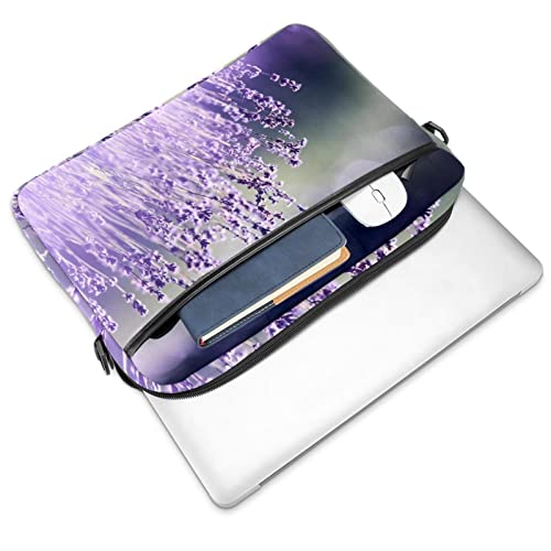 Sacoche ordinateur 13-14.5 pouces fleur de lavande violette - 2