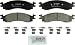 Bosch BC1158 QuietCast Premium Ceramic Disc Brake Pad Set For: Ford Explorer, Explorer Sport Trac, Flex, Taurus; Lincoln MKS, MKT; Mercury Mountaineer, Front