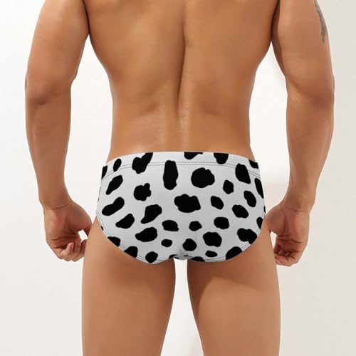 Dalmatian Print Men's Swimwear Brief Bikini Swimsuit Sexy Low Waist Bathing Suit2
