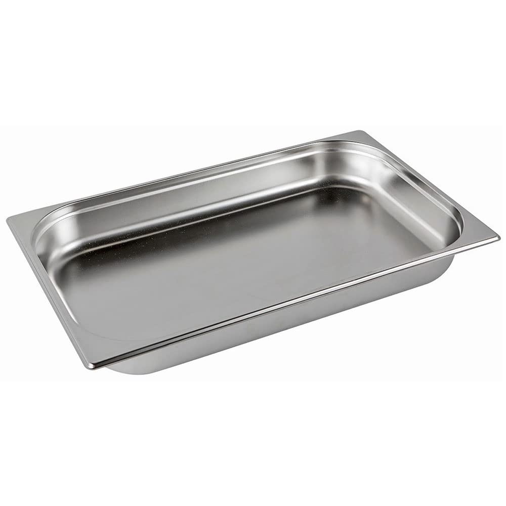 Lote 6 Cubetas Gastronorm GN 1/1-65mm profundidad fabricadas en acero inoxidable | Bandejas Horno | Bandejas Gastronorm 1/1 | Recipiente GN 1/1 530x320x65 mm | 8,5 Lts