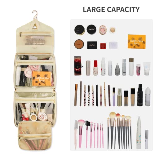 Amovee Toiletry Bag For Women Travel Use, Travel Bag For Make Up Organizers And Storage, Hanging Toiletry Bag As A Gifts For Women Who Have Everything, Bag Organizer Perfect For Traveling Women & Girl #TOP1