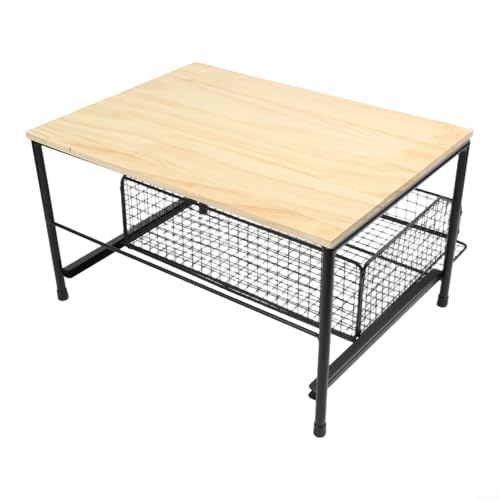 Chariot de support pour micro-ondes mobile à panier suspendu gain de place - 3