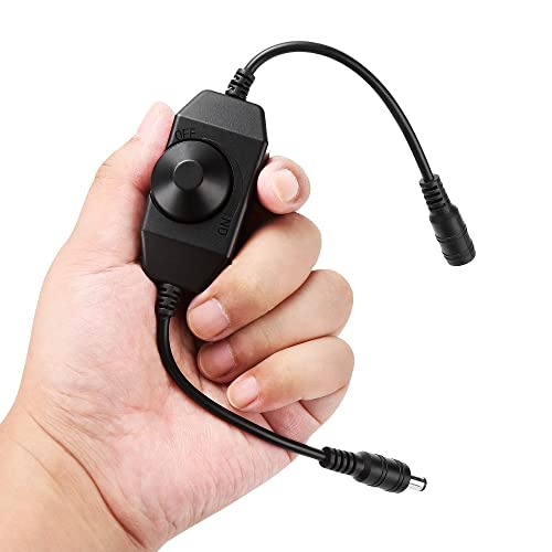 [3 Pack] Keygma Led Strip Light Dimmer, Dc 12V-24V Dimmer Switch For Strip Lights 2835 3528 5050 5630 5730 3014, Single Color #TOP2