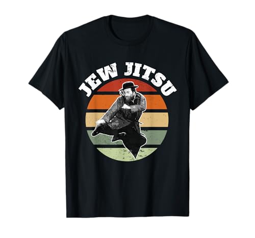 Jew Jitsu Funny Jewish Rabbi Martial Arts BJJ Jiu Jitsu T-Shirt