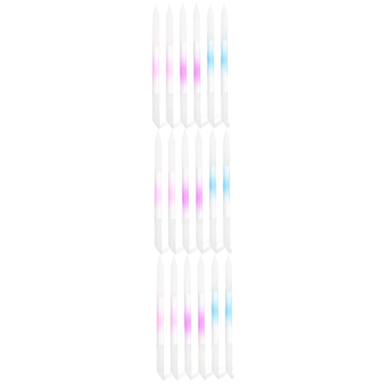 Healeved 18piezas Limás De Uñas De Vidrio De Limadoras Reutilizables Para Manicura Pulido y Alisado De Uñas Herramientas De Belleza Portátiles Accesorios Para Salón De Manicura