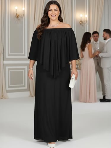 Image of KOH KOH Womens Strapless Off Shoulder Flattering Cocktail Maxi Dress Gown