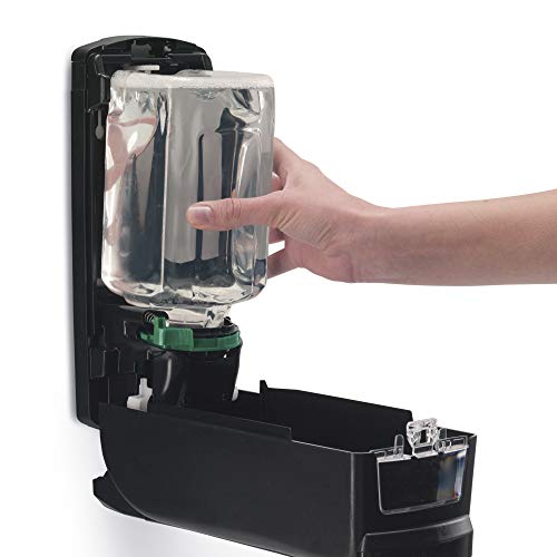 Image of GOJO ADX-12 Push-Style Foam Soap Dispenser, Chrome /Black, for 1250 mL GOJO ADX-12 Soap Refills (Pack of 1) - 8888-06