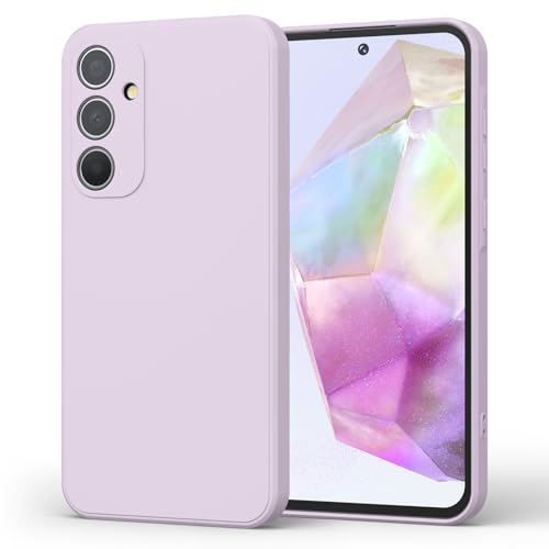 Image of Tobfit Silicone Phone Case for Samsung Galaxy A35, Durable Shockproof Phone Cover for Samsung Galaxy A35 (Purple)