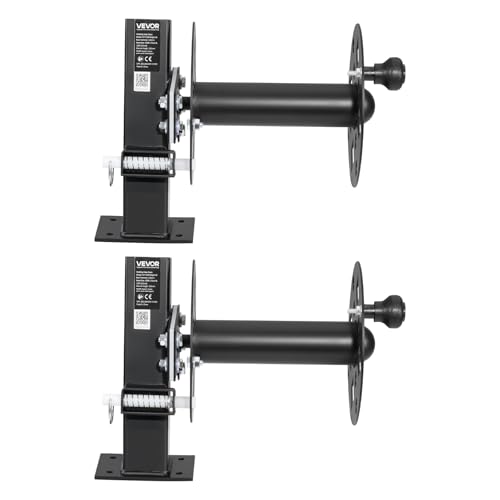 VEVOR 2PCS Heavy Duty Welding Cable Reels, Welding Cable Lead Reels for 150FT 1/0 & 125FT 2/0 Cable, Powder-Coated Steel Reel with Locking Pin for Service Trucks, Fleet Maintenance, Jobsites